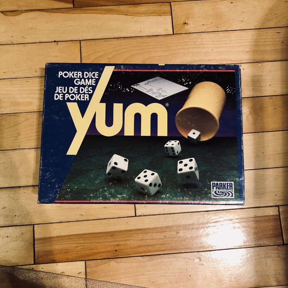 Vintage YUM Dice Game Parker Brothers 1971 Edition COMPLETE French/English